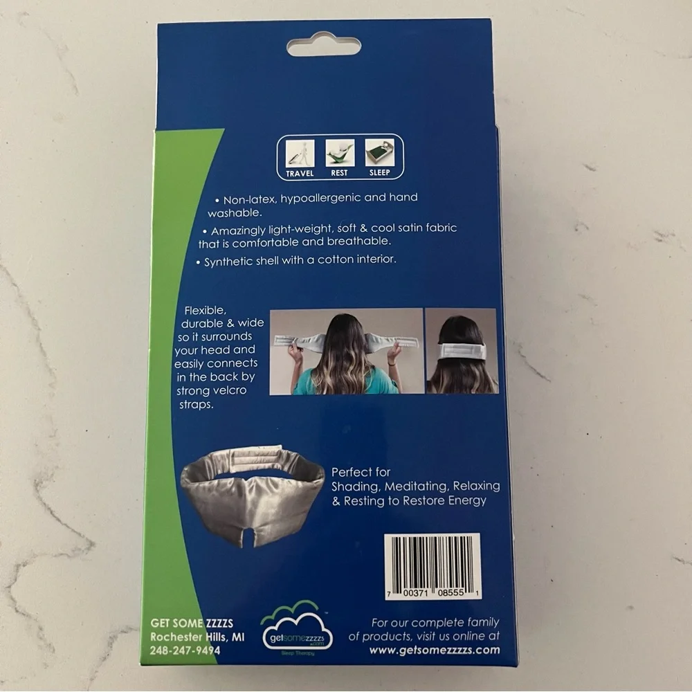 Luxury Silver Sleep Therapy Mask